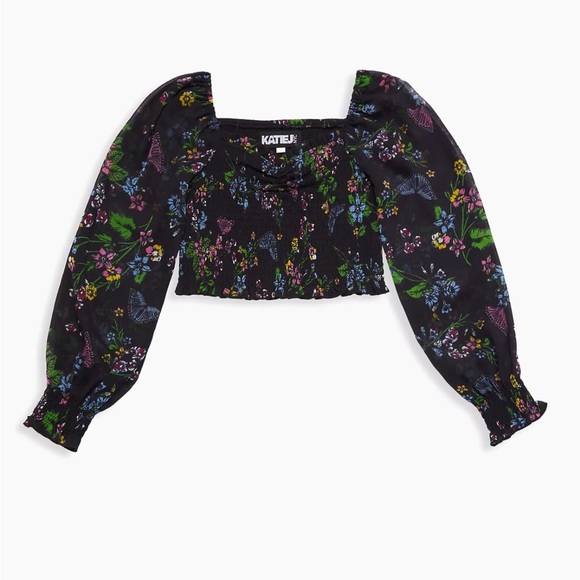 Skatie Black Floral Top - Picture 1 of 6